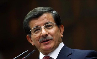 Le Premier ministre turc Ahmet Davutoglu, le 1er septembre 2014 à Ankara