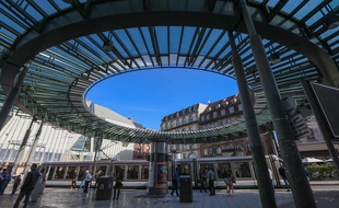 Station de tram de la place de l'Homme de Fer, à Strasbourg. (Illustration)