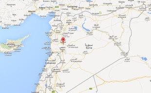 Google map de Hama, en Syrie.