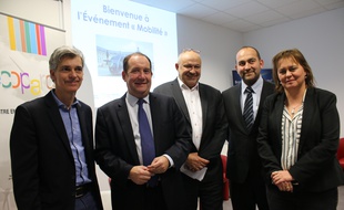 De gauche à droite: Jean-François Nothias, Christophe Duprat, François Baffou, Benoît Chaussi et Véronique Ferreira