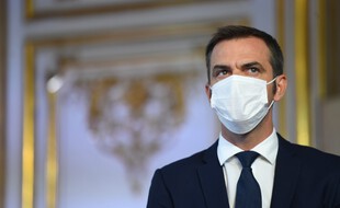 Olivier Véran lors d'un point de situation sur le Covid-19, le 27 août 2020.