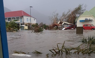 Saint-Martin après le passage de l'ouragan Irma, le 6 septembre 2017.