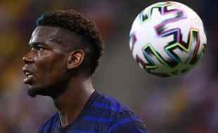 Paul Pogba sous le maillot de l'équipe de France.