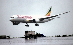 Un Boeing 787 Dreamliner de la compagnie Ethiopian Airlines.