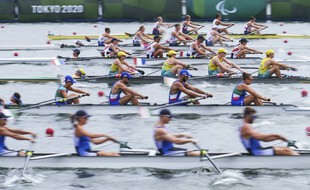 L'équipe de France d'aviron a terminé troisième de la finale du 4 avec barreur mixte.