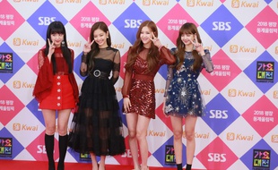 Les chanteuses du groupe de K-Pop Blackpink à Séoul, en décembre 2017.