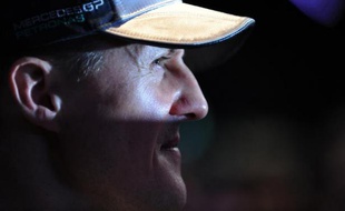 Le champion allemand de Formule 1 Michael Schumacher, photographié à Kuala Lumpur le 31 mars 2010