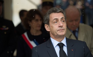 Nicolas Sarkozy durant l'hommage national aux Harkis le 25 septembre 2016 à Paris.