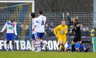 Lyon éliminé par un club de national, le 6 janvier 2013 à Epinal.