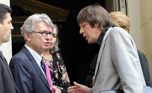 Jean-Claude Mailly, le secrétaire général de FO et Bernard Thibault, de la CGT, le 22 novembre 2012.