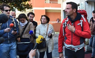 Jérôme Kerviel le 18 mai 2014 à Vintimille, en Italie