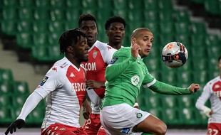 Pour leur dernier match en Ligue 1, Wahbi Khazri et les Stéphanois ont pris une énorme claque contre l'AS Monaco (0-4), le 19 mars.