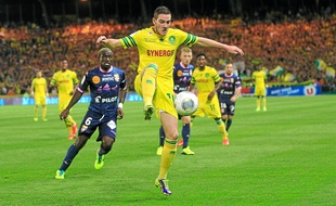 Le Nantais Jordan Veretout face à Evian-Thonon-Gaillard, samedi.