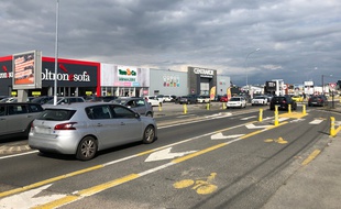 Une portion de la route de Vannes, à Orvault.