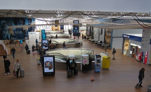 Le hall des arrivées de la nouvelle gare de Rennes, le 11 février 2019.