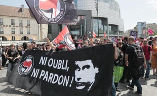 Commémoration de la mort de Clément Méric, à Paris le 7 juin 2014
