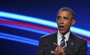 Le président américain Barack Obama à Hanovre, en Allemagne, le 24 avril 2016