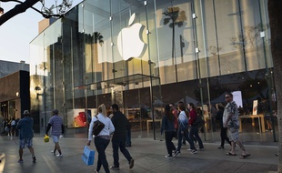 Un Apple Store à Los Angeles (illustration).