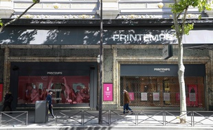 Fermé pendant le confinement, ici le 12 mai 2020, le Printemps a été autorisé à rouvrir.