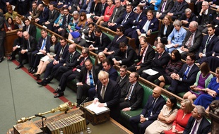 Les députés au Parlement britannique, le 19 décembre 2019 à Londres.