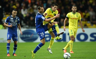 Florian Marange, le défenseur de Bastia, lors d'un match à Nantes, le 28 novembre 2015.