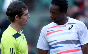 Andy Murray et Gaël Monfils, le 4 juin 2014 à Roland-Garros.