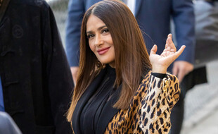 L'actrice Salma Hayek au casting de «Les Eternels»