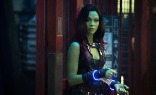 Zoé Zaldana dans le film Les Gardiens de la Galaxie