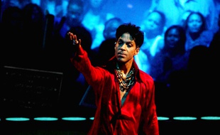 Le chanteur Prince sur scène au Madison Square Garden