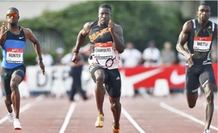 Le Britannique Dwain Chambers a remporté le 100 m et le 200 m.