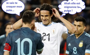 Messi et Cavani, amis pour la vie.