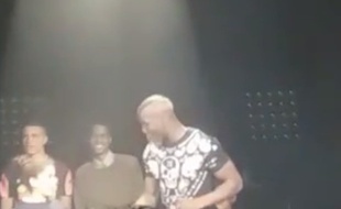 Florentin Pogba lors d'un concert de MHD à Saint-Etienne (Loire)