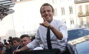 Emmanuel Macron en déplacement à Bagnères-de-Bigorre, mercredi 25 juillet.