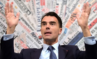 Sandro Gozi, lors d'une conférence de presse, le 20 mai 2014 à Rome.