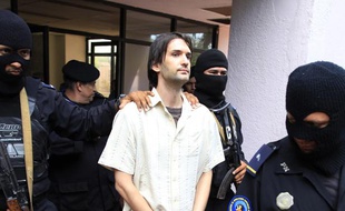 Le pédophile présumé américain Eric Justin Toth, présenté par la police à Managua (Nicaragua), le 22 avril 2013