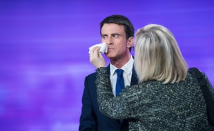 Manuel Valls le 25 janvier lors du débat de la primaire de la gauche.