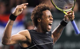 Gael Monfils à Bercy, le 15 novembre 2009.