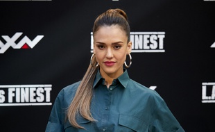 L'actrice Jessica Alba à Madrid