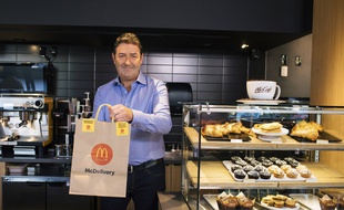 Steve Easterbrook dans un restaurant McDonald's de Chicago, le 19 septembre 2019.