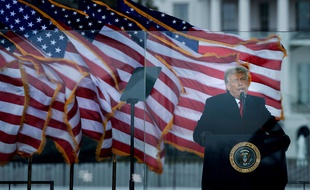 Donald Trump s'exprime devant ses partisans réunis à Washington D.C., le 6 janvier 2021.