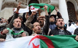 Manifestation le 15 mars 2014 à Alger contre la candidature d'Abdelaziz Bouteflika