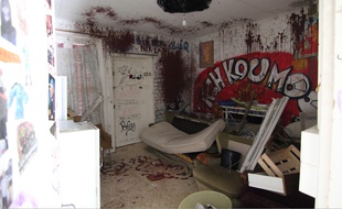 L'intérieur de la maison de Maryvonne, squattée pendant des années à Rennes.