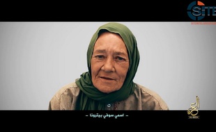 L'otage française Sophie Pétronin, enlevée à Gao au Mali le 24 décembre 2016 par un groupe lié à Al-Qaïda.
