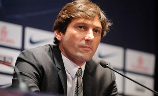 Leonardo lors de la présentation du joueur italien Marco Verratti, le 18 juillet 2012 à Paris.