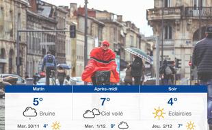 Météo Bordeaux: Prévisions du lundi 29 novembre 2021
