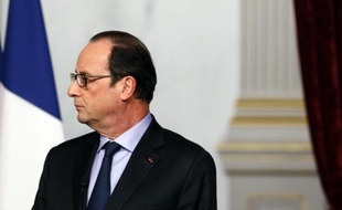 Le président français François Hollande à Paris le 13 novembre 2014