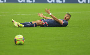 Kylian Mbappé lors du match OM-PSG, le 24 octobre 2021.