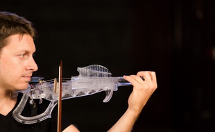 Le violon électrique imprimé en 3D par les Toulousains de 3DVarius.