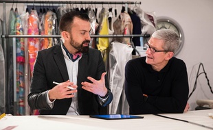 Julien Fournié et Tim Cook à Paris le lundi 6 février.