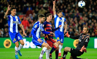 Lionel Messi contre l'Espanyol Barcelone, le 6 janvier 2016.